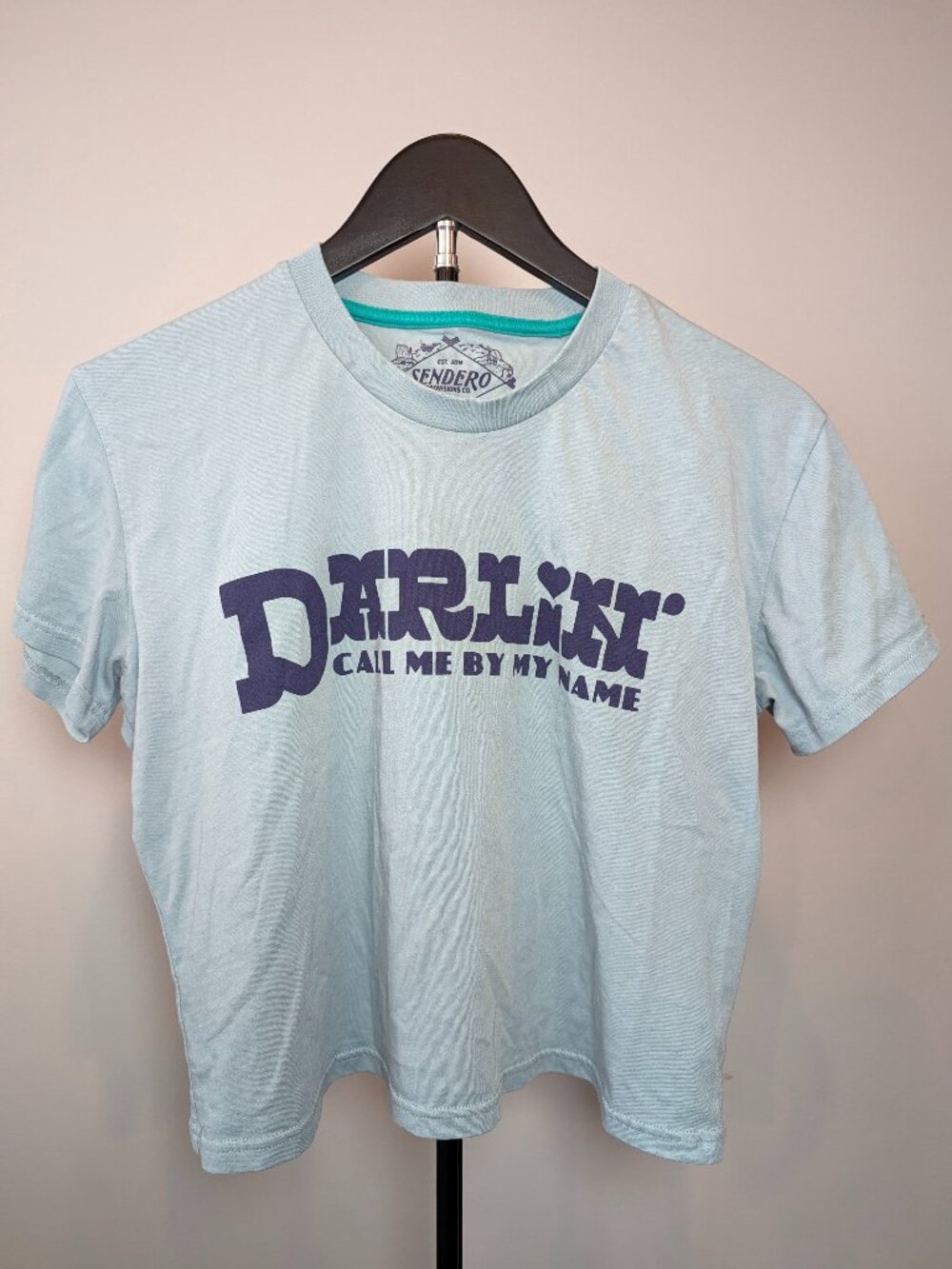 Sendero Provisions Co. Women's Size S Darlin Sky Blue Crop T-Shirt